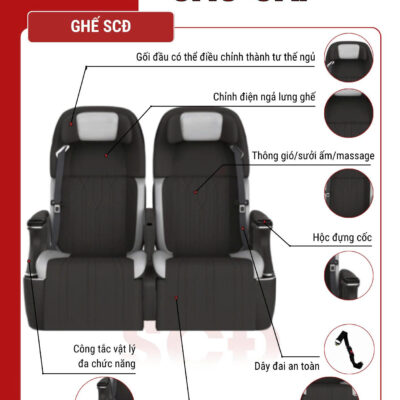 Hạng ghế cao cấp: Ghế SCĐ